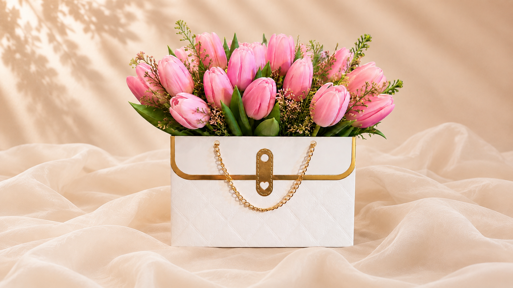 Cartera Jardín de Tulipanes